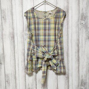 Boogle Checkered Sleeveless Top